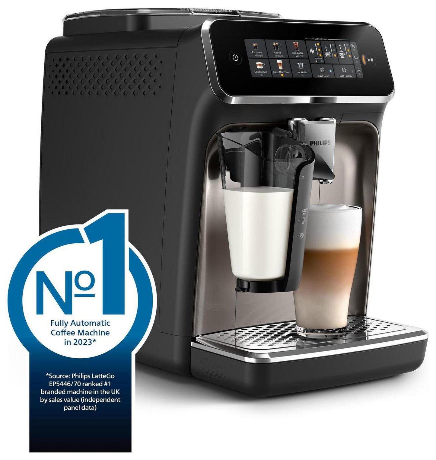 3300 Series LatteGo Bean to Cup Coffee Machine-Black