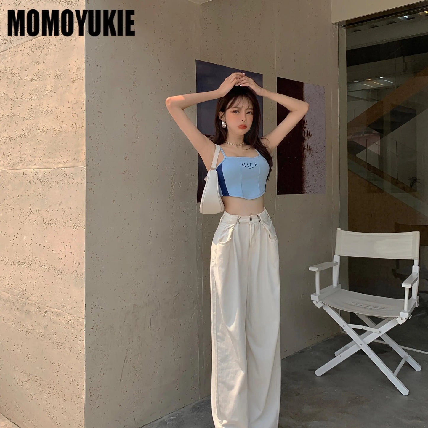 Fashion Loose Jeans For Women High Waist Stretch Wide Leg Femme Trousers Casual Comfort Denim Mom Pants 2021 Washed Jean Pants